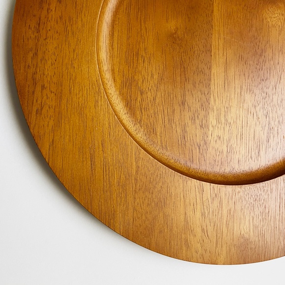 Banana Republic Plate Charger Teak Wood Finish - Picture 5 of 12